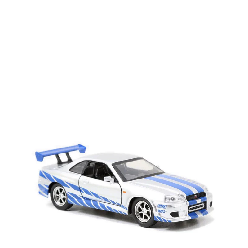 JADA 2002 Nissan Skyline GTR R34 Silver Free Rolling - JAD97184 - Image 3