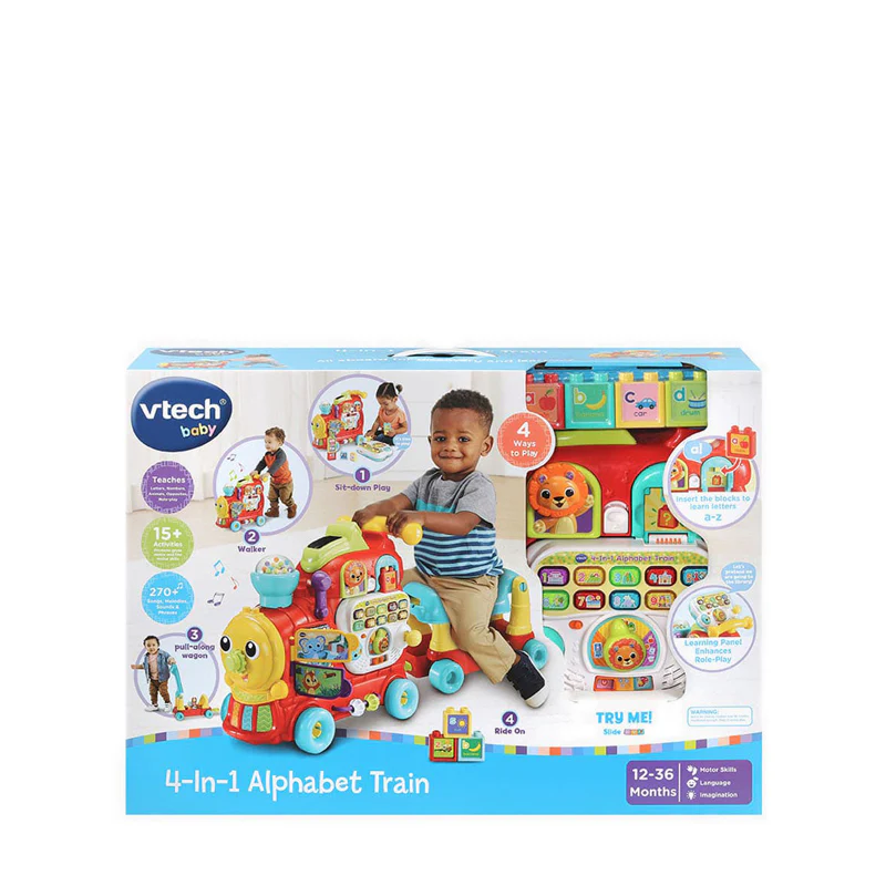 Vtech 4-in-1 Alphabet Train - VTE80-547803 - Image 4